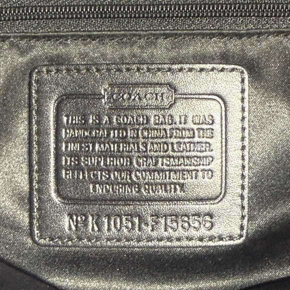 Coach Stage Coach Canvas & Logo Black and Gray Satchel Vintage - Picture 8 of 8